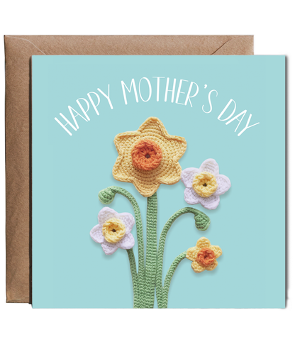 Mothers Day with Crochet Daffodils