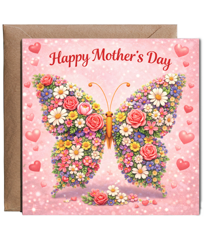 Happy Mother's day butterfly flowers