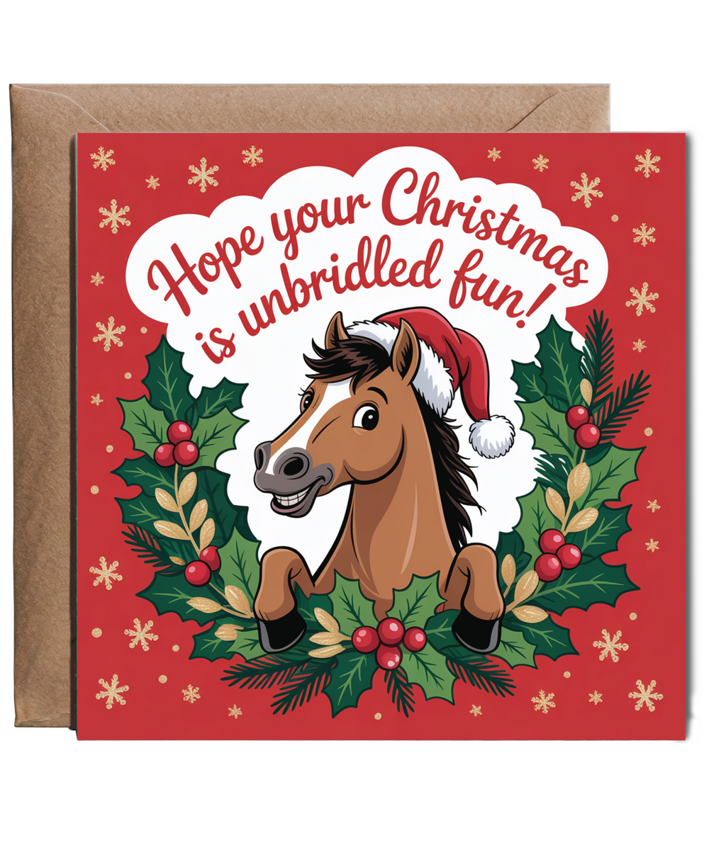Horse Hope your Christmas is unbridled fun