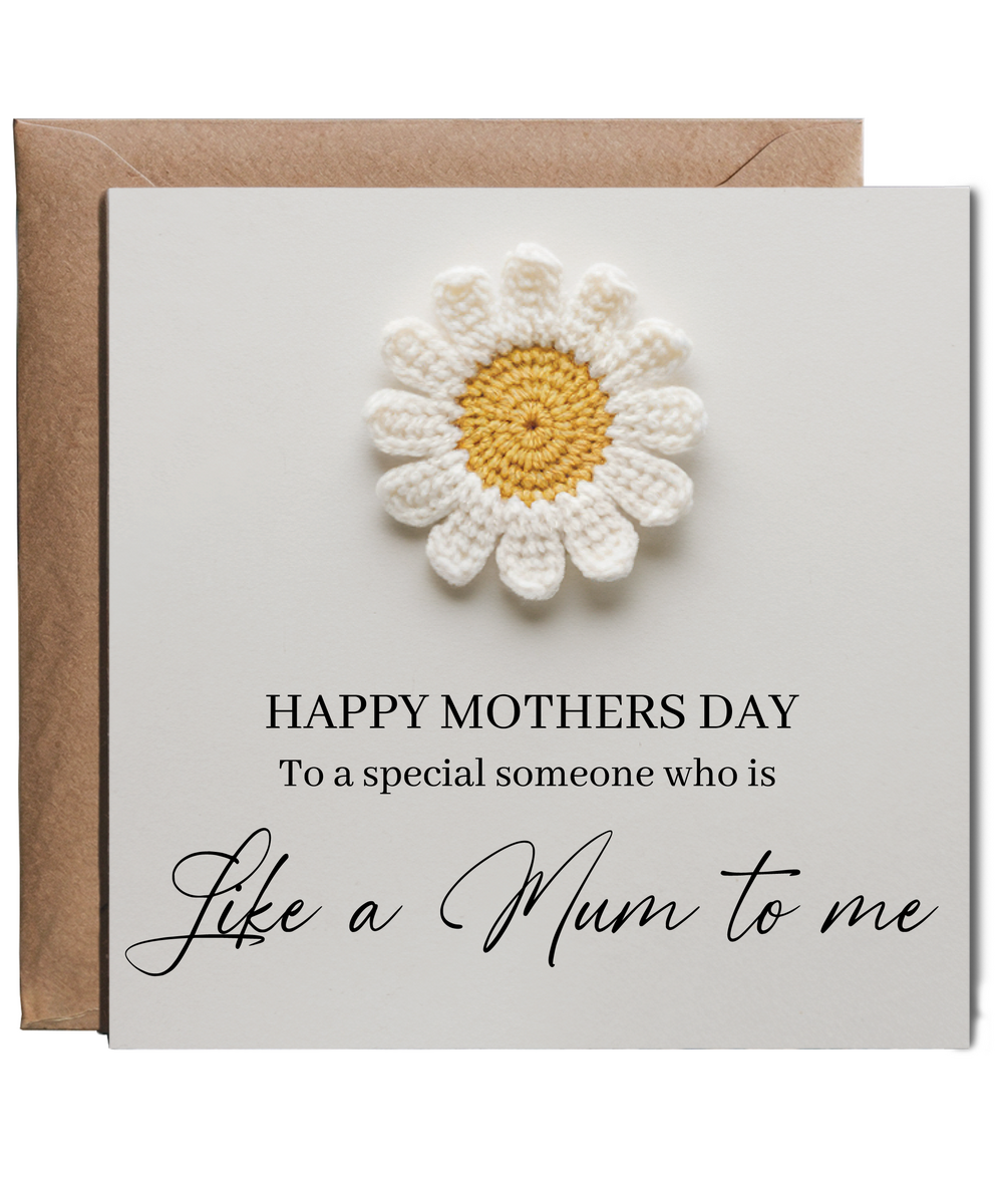 Happy Mothers Day step mum crocheted daisy