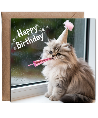 Happy Birthday Persian kitten