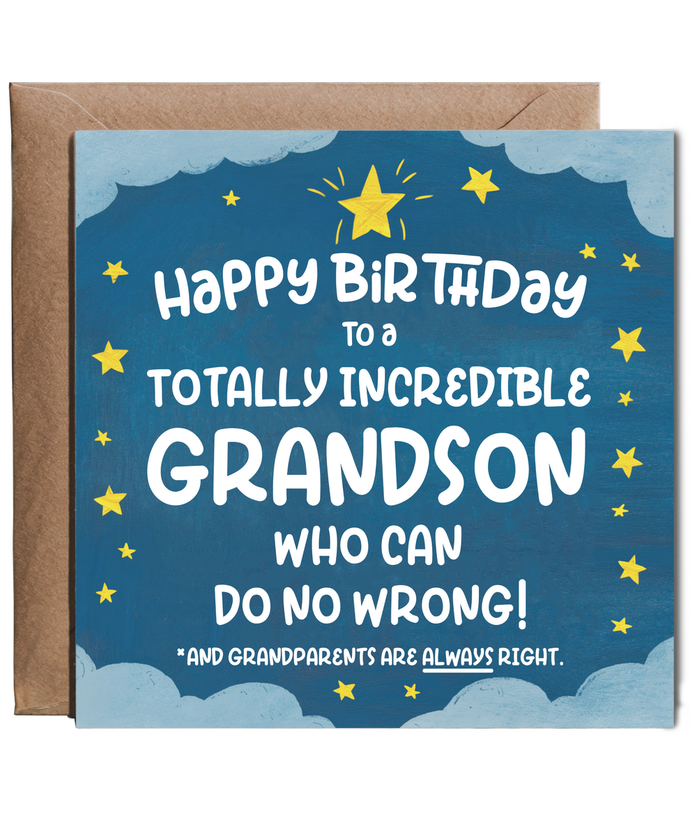 Happy Birthday to a totally incredible grandson who can do no wrong