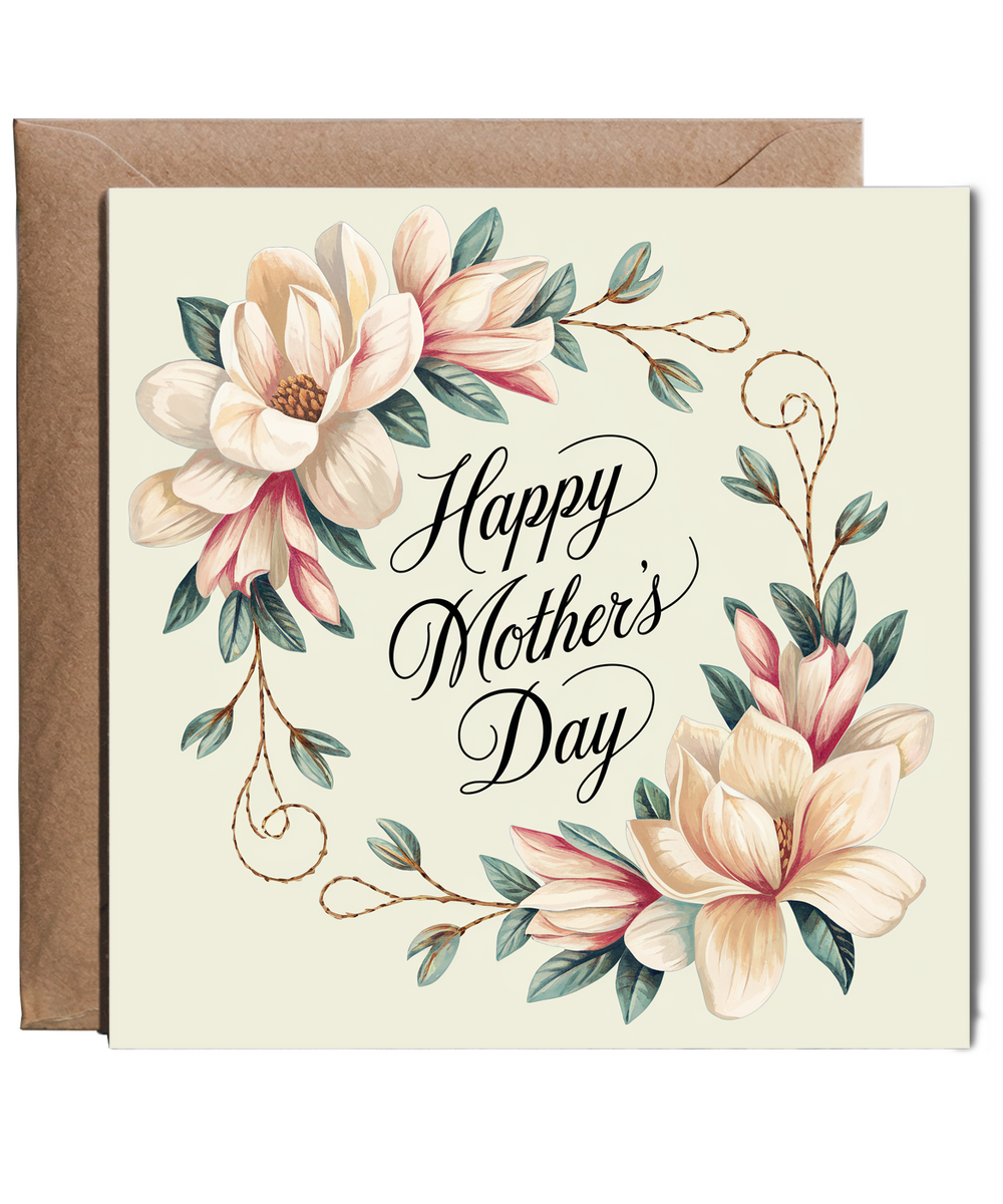 Happy Mother’s Day Card for Her flower Design