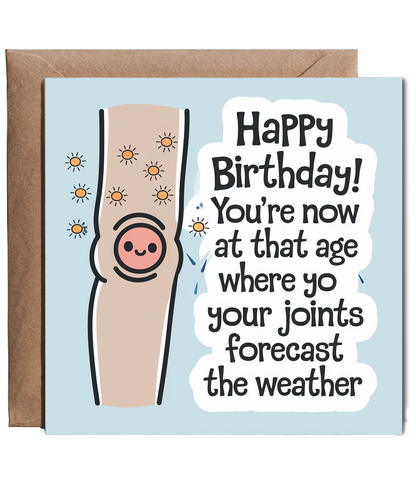 Happy birthday Card Joints Forecast the Weather