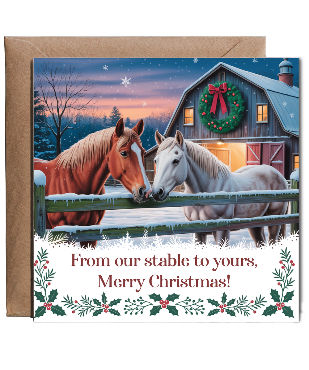 From our stable to yours, Merry Christmas