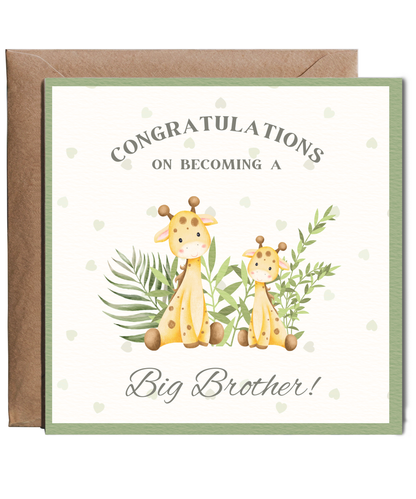 Congratulations on becoming a big brother