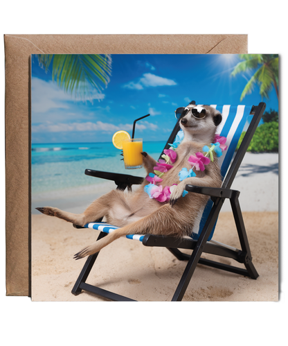 Meerkat on the beach