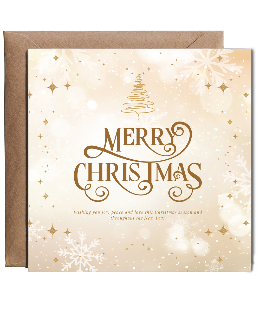 Merry Christmas wishing you joy, peace and love