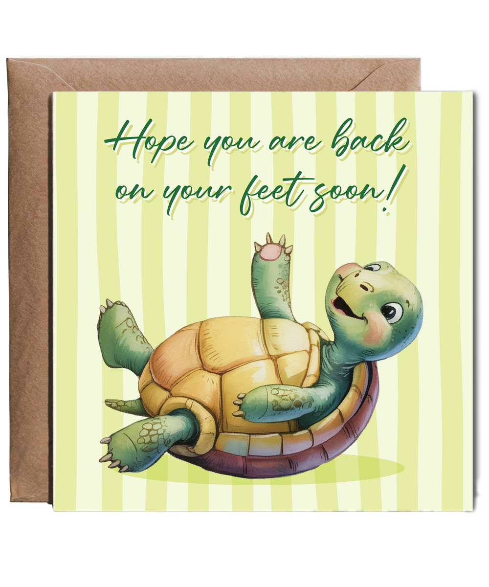 Tortoise hope you are back on your feet soon
