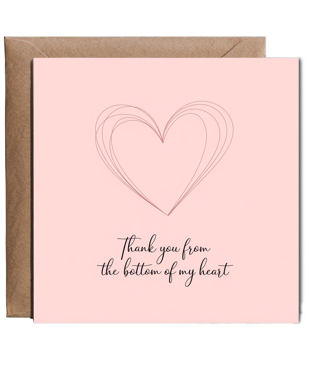 Thank You from the Bottom of My Heart Card