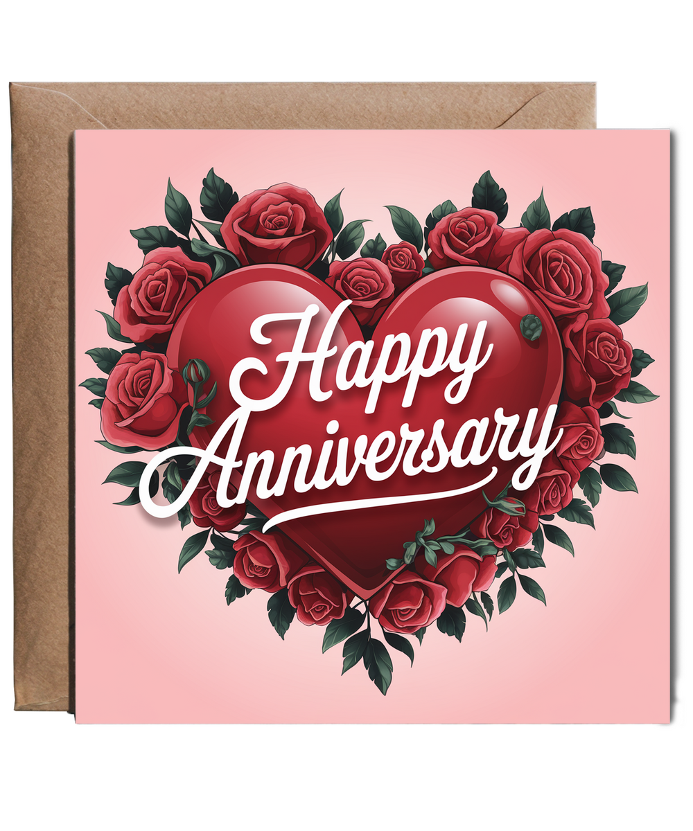 Happy Anniversary with Hearts