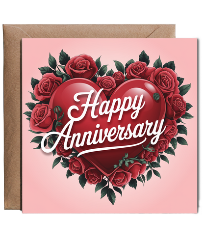 Happy Anniversary with Hearts