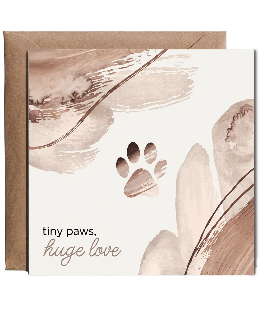 New Puppy Tiny Paws Huge Love Doggy