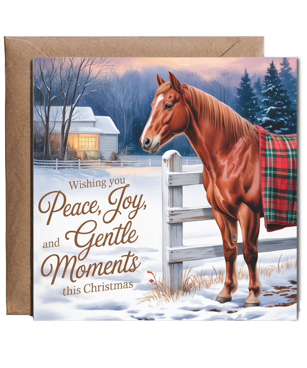 Wishing you peace, joy and gentle moments this christmas horse