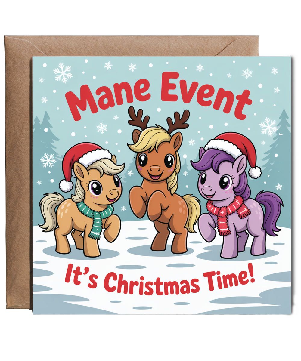 Pony Mane event, it's christmas time