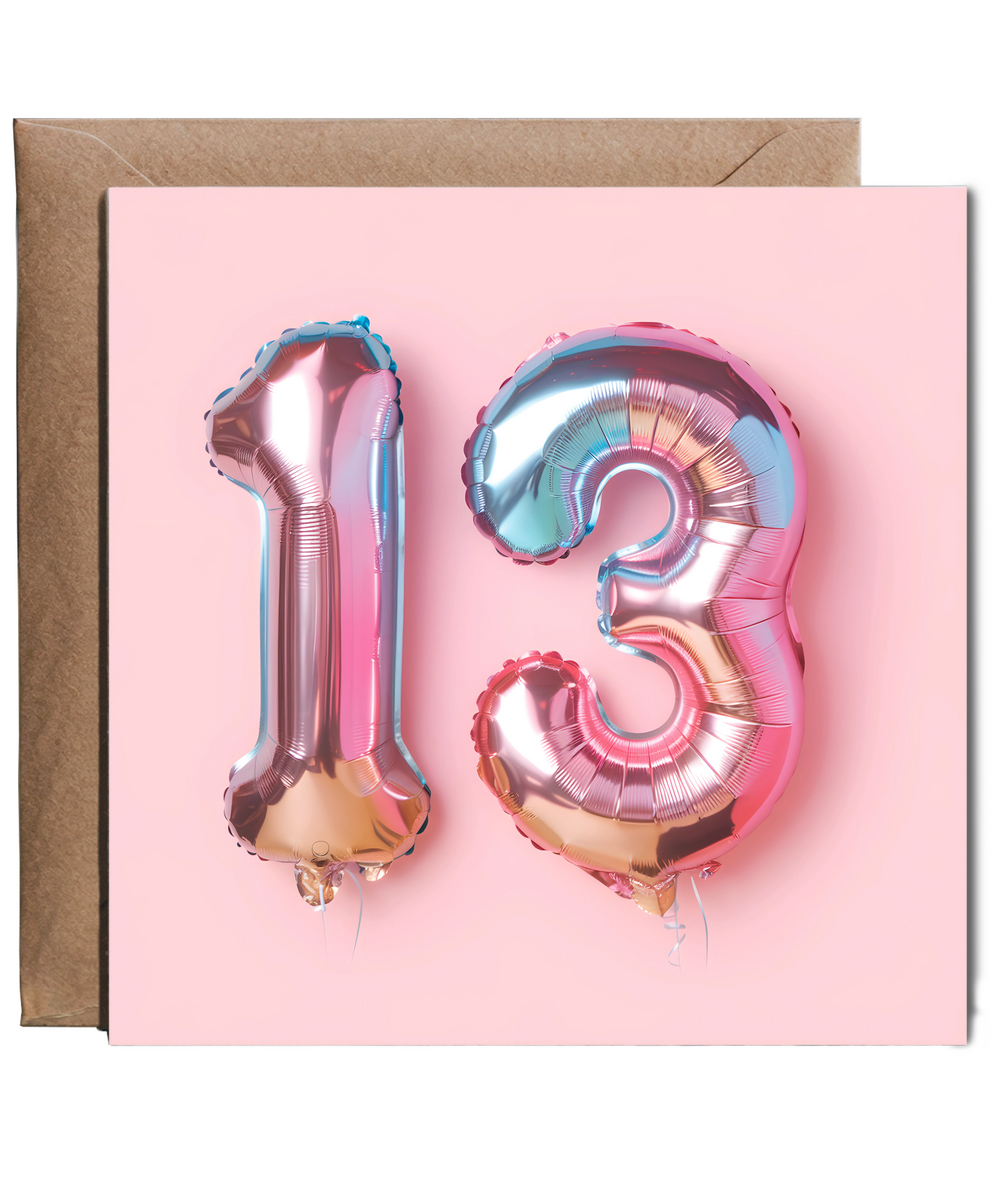 pink balloon age 13
