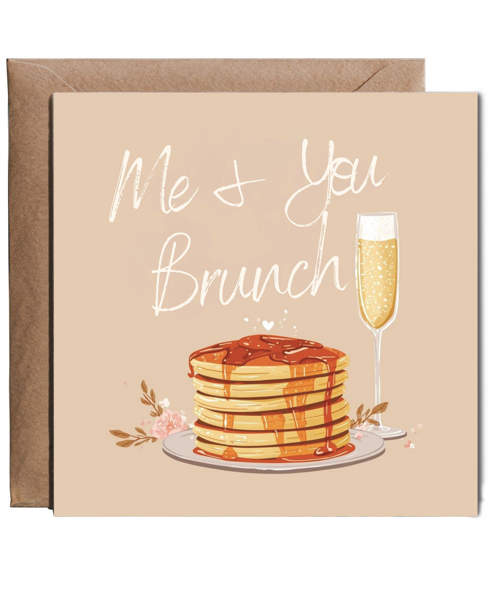 me + you = brunch Galentine Happy Birthday bestie