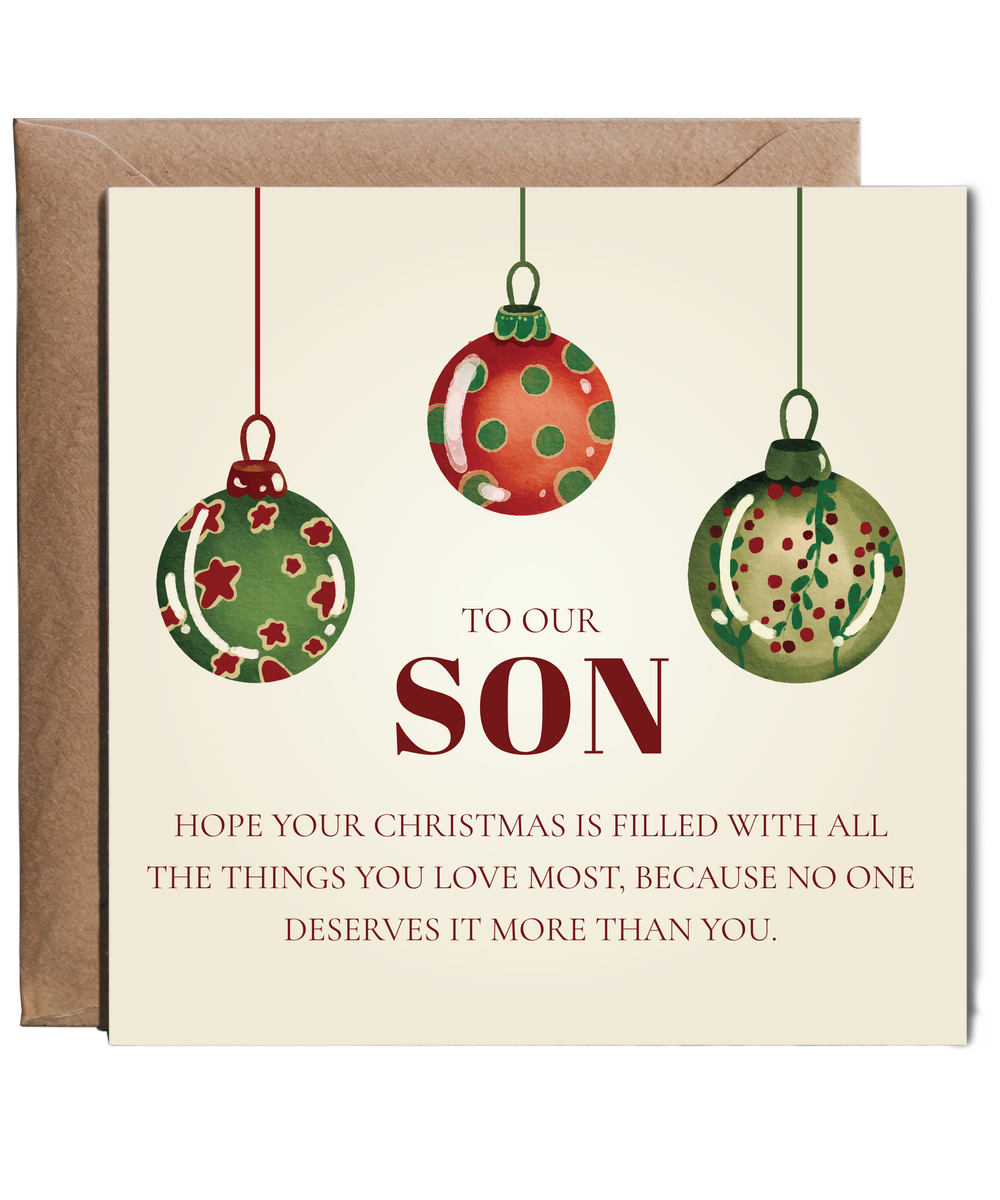 Son Christmas heartfelt verse