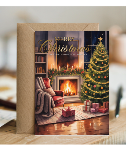 Warm christmas card