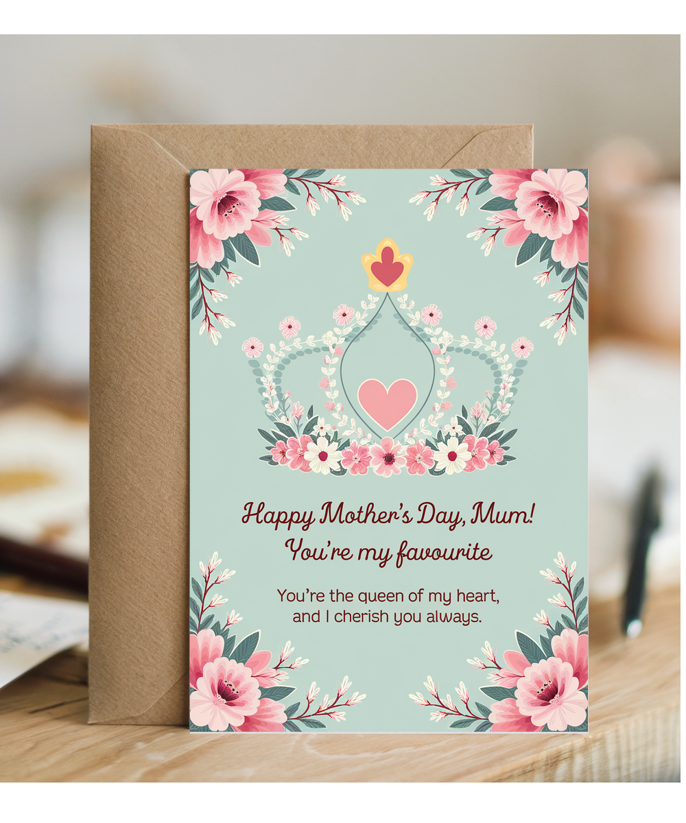 Mother's Day Card Mum You're My Favourite