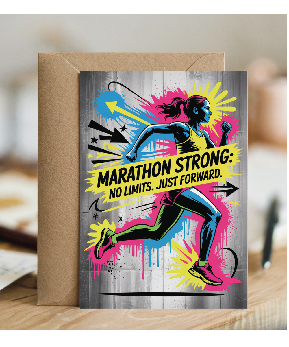 marathon strong Graffiti Style