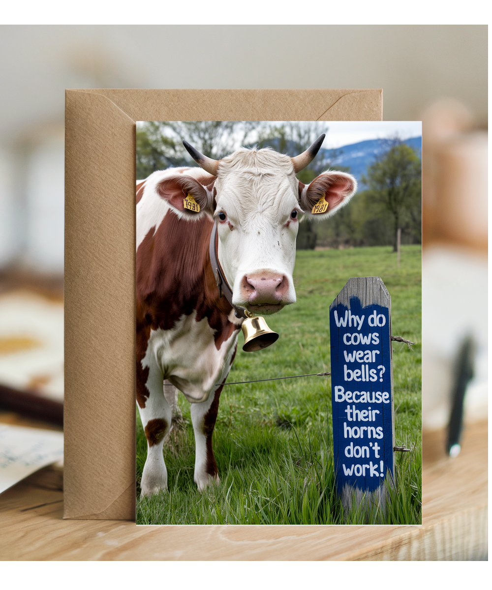 Why do cows wear bells? Because their horns don’t work!