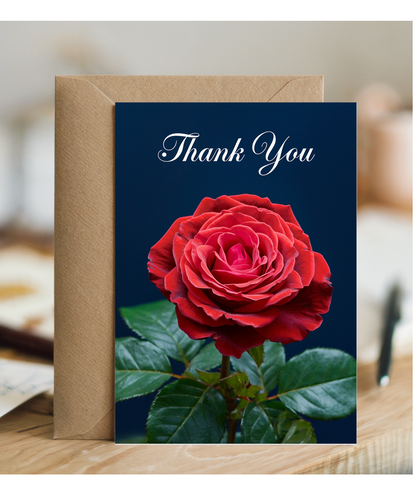 Thank You - Red Rose Elegance