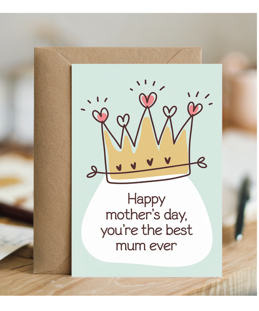 Mothers Day Card You're the Best Mum Ever