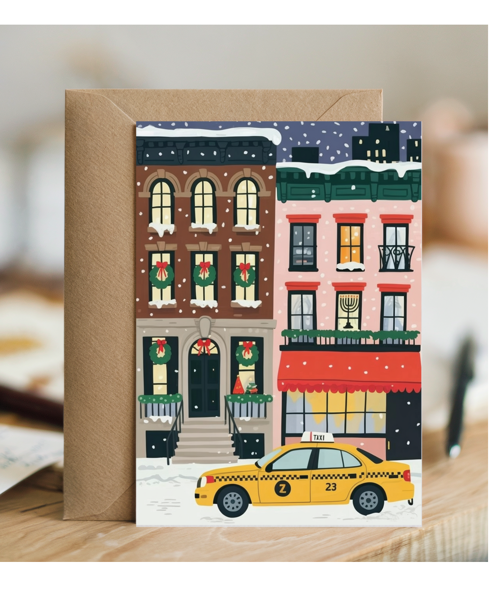 New York christmas street