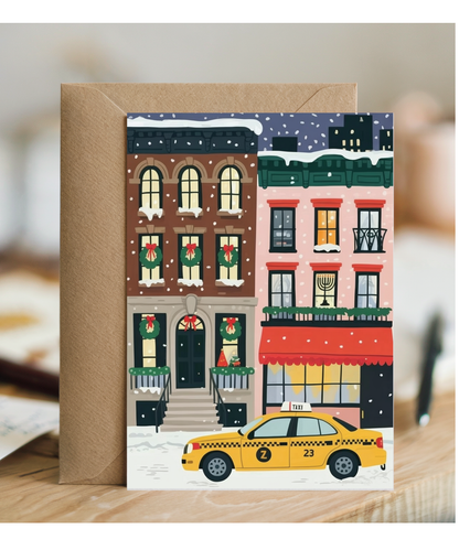 New York christmas street