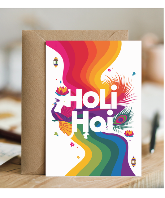 Holi hai peacock