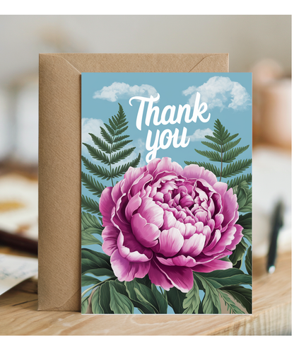 Thank You - Peony and Fern