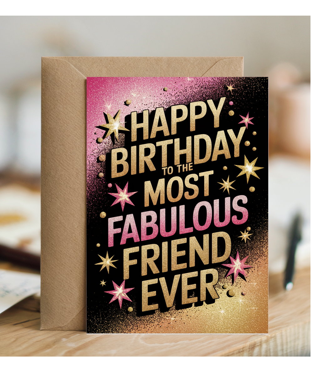 Happy Birthday to the Most Fabulous Friend Ever