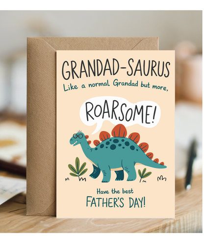 Father's Day card grandad-saurus