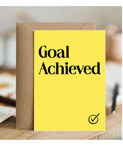 Congratulations Card for Goal Achieved in the Workplace