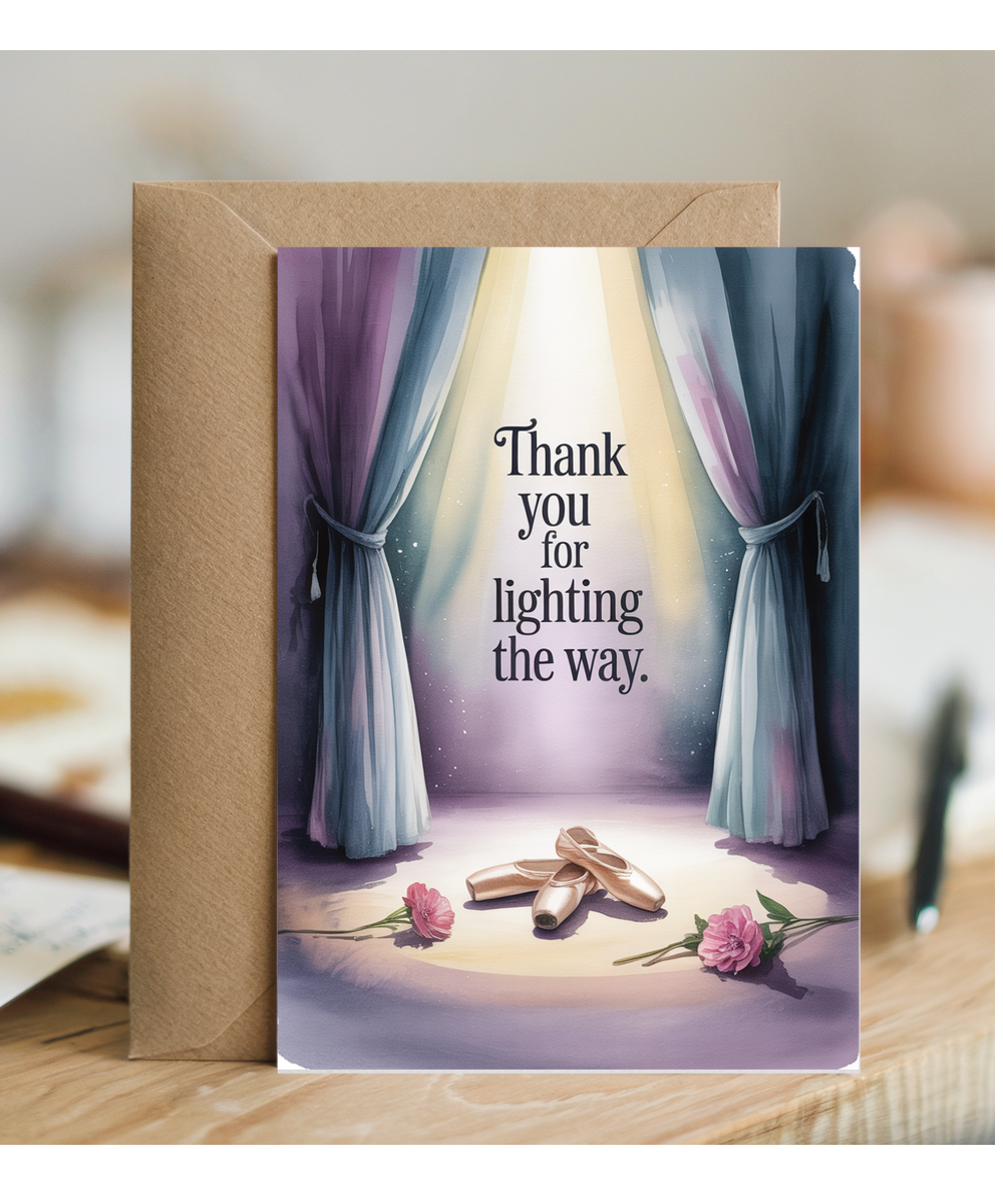 Thank you for lighting the way
