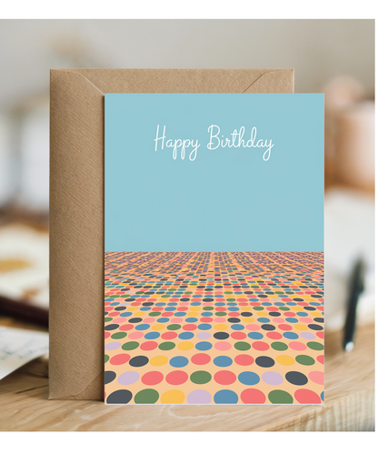 Happy Birthday Card for her Polka dots