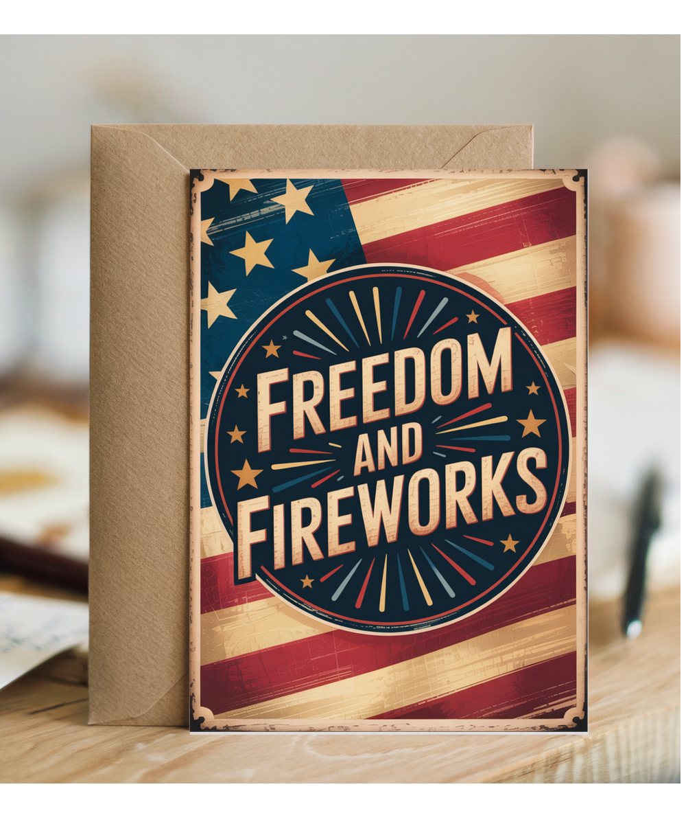 Freedom and Fireworks 4th july