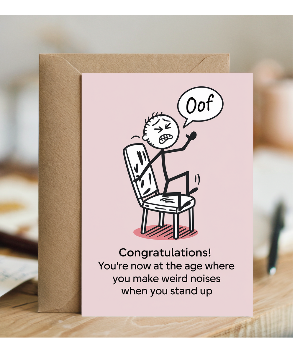 Congratulations! You Make Weird Noises When You Stand Up