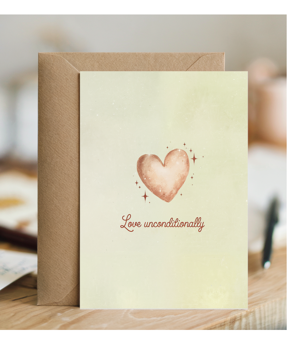 Anniversary Card for husband wife Love Unconditionally