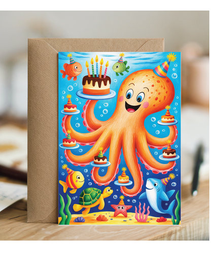 Kids Birthday Octopus sealife