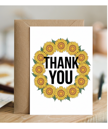 Thank You - Sunflower Border