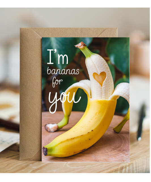 I’m bananas for you Greeting Card