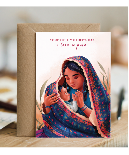 your first mother's day, a love so pure Indigenous mother