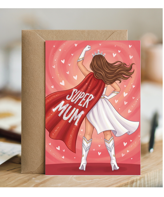 Super mum hero mother's day Happy Birthday