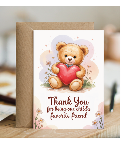 Thank you for being our child favourite friend