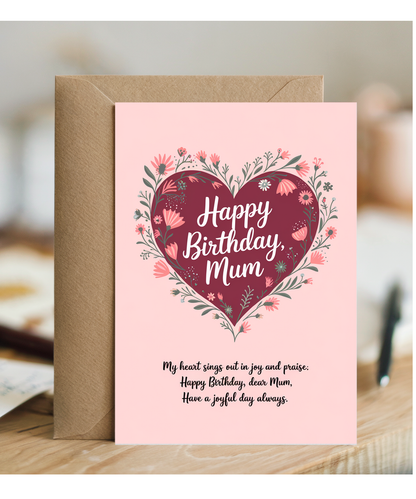 Happy Birthday Card for Mum from son