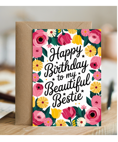 Happy Birthday to My Beautiful Bestie Design