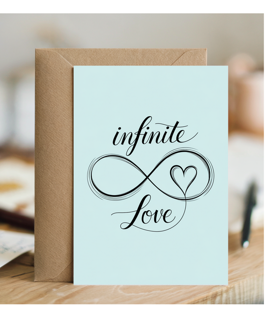 Anniversary Card for husband wife Infinite Love