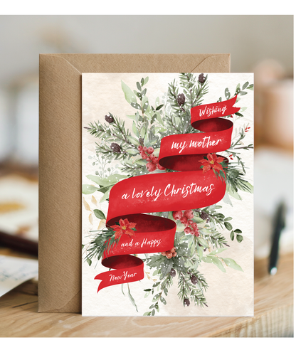 Wishing my mother a lovely Christmas and a happy new year